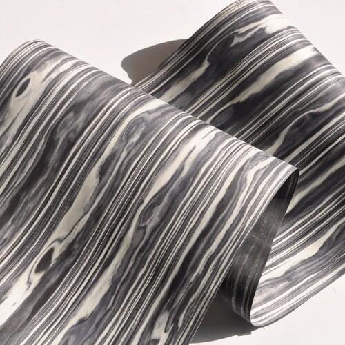 GREENLAND Black White Engineered Wood Veneers Size 250x58CM Boat Decking Furniture Guitar