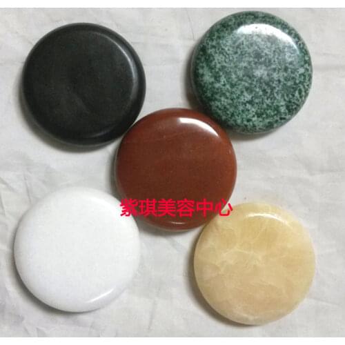 Five natural energy massage stone health energy Wuhang scraping a set of 5 health spa oil stone 7*7cm free shipping