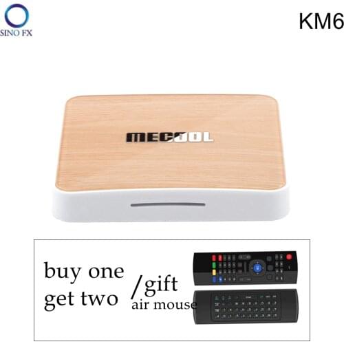 Mecool KM6 ATV Android 10.0 TV Box Amlogic S905X4 Quad Core Google Certificated 4K HDR Dual WiFi 6 Smart Media Player