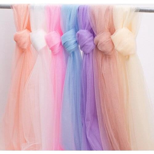 230CM Wide Mosquito Net Fabric Soft Tulle Gauze Mesh Fabric For Wedding Dress Curtain Pettiskirt Tutu Net Cloth Material P146