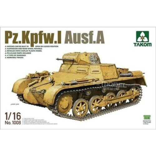 TAKOM 1008 1/16 Pz.Kpfw.I Ausf.A - Scale Model Kit