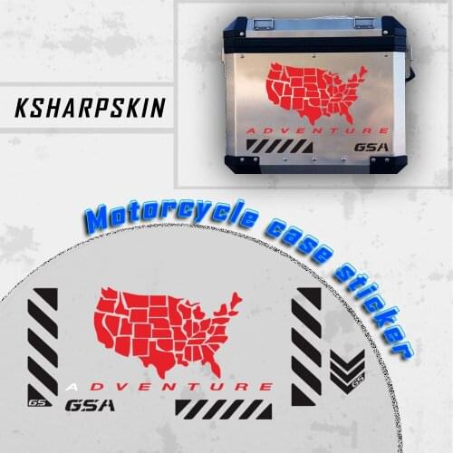 World Adventure sticker Motorcycle Saddlebag Side box Decoration Universal Stickers Decals For BMW R1200GS R1250 GS F 850GS