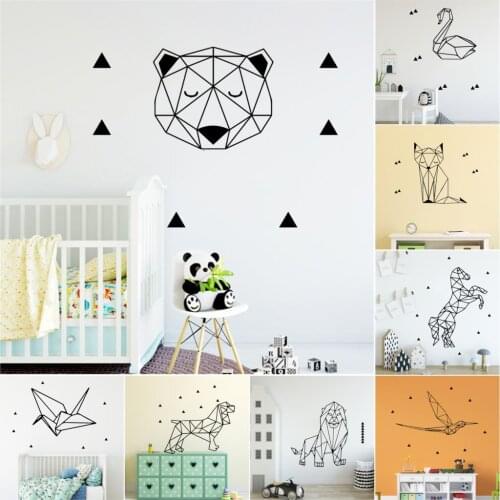 New Design Animals Pattern Wall Stickers House Decoration Accessories For Living Room Self Adhesive Waterproof Wall Decal
