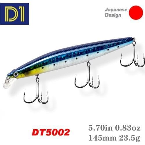 D1 Suspending Minnow Fishing Lure 145mm 23.5g Hard Bait Artificial Crankbait Wobbler Hard Lures Pofessional For Bass Tackle