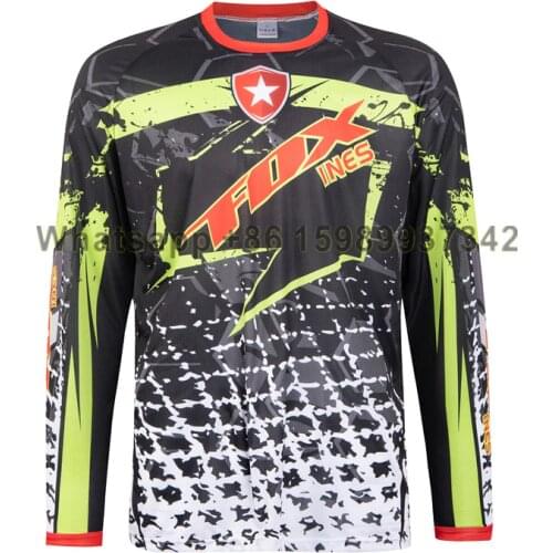 Camiseta de motocross enduro de secado rápido para hombres, jersey para descenso en ciclismo de montaña MX, maillot DH de secado