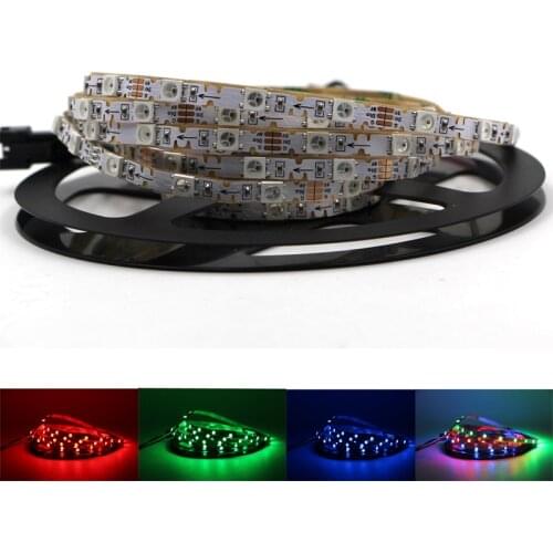 12V WS2812B S Shape Foldable Led Strip Light for DIY 5m 60leds 6mm PCB Individually Addressable Dream Color RGB Pixels Tap