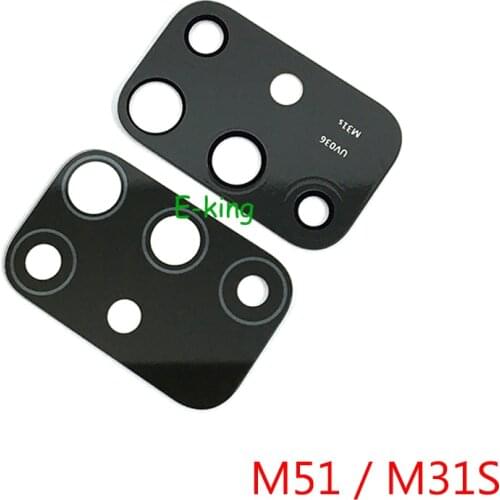 10PCS Rear Back Camera Glass Lens Cover For Samsung Galaxy M51 M31S M317F With Ahesive Sticker Replacement Parts