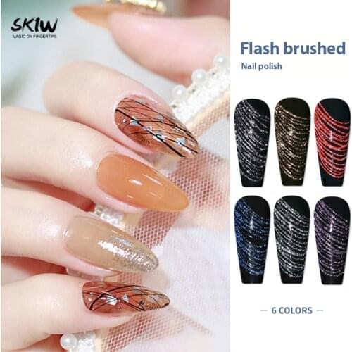 Reflective Spider Gel Nail Art Creative Wire Draw Gel Polish Glue Glitter Paint For Manicure Semi Permanent UV Gel Nail Polish