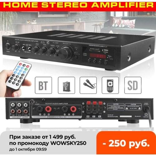 720W 5 Channel bluetooth HiFi Stereo surround Sound Amplifier LED Digital Karaoke Home Cinema Theater Amplifiers Home Amplifiers