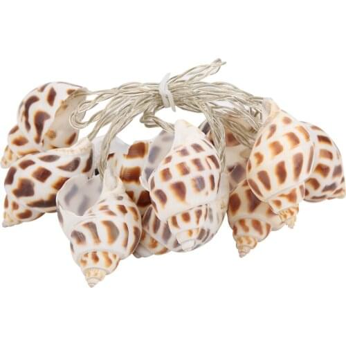 Conch Shape 10LED String Lights Battery-Powered for Indoor Outdoor Birthday Wedding