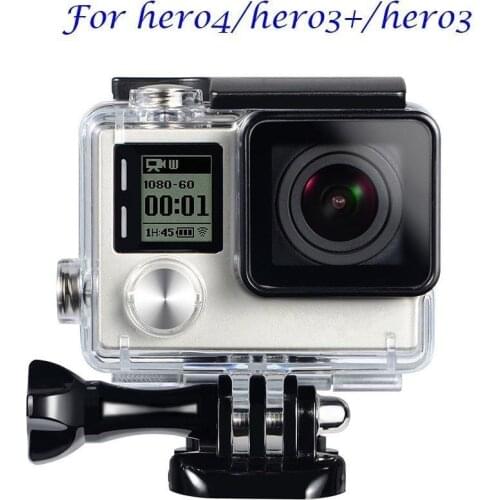Waterproof Housing Case for GoPro Hero 4 3+ Black Diving Protective Underwater Dive Cover for Go Pro 4 3+ Accessories