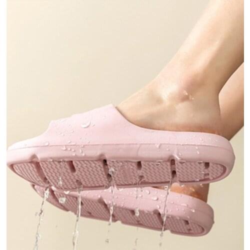 Women Slippers EVA Platform Non-Slip Open Toe Soft Sole House Shoe Leisure Ladies Indoor Bathroom Anti-slip Shoes 2021 Summer