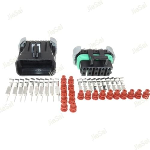 10 Pin 12045808 12065425 Car Waterproof Connector With Terminal Female Male Auto Sealed Diagnostics Plugs