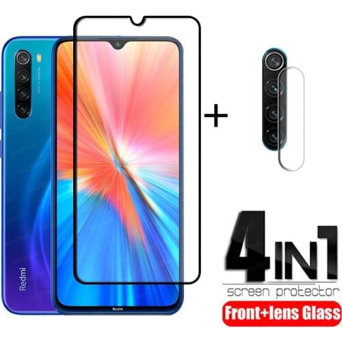 4-in-1 For Xiaomi Redmi Note 8 Pro Glass For Redmi Note 8 Pro HD Protective Tempered Glass For Redmi Note 8 T 9 S Pro Lens Glass