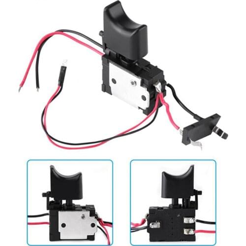 1Pcs DC 7.2V-24 V 16A Lithium Battery Cordless Drill Speed Control Trigger Switch With Light Speed Control Trigger Switch