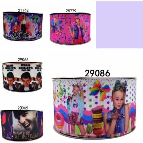 Free shipping 50 yard cartoon printed grosgrain ribbon 29086
