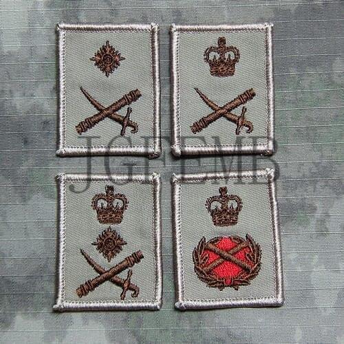 British Army Embroidery Tan MTP general Rank Morale Military Tactics patch Badges