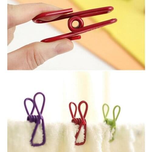 Colorful Metal Binder Clips Paper Clip Bag Clip Hanger Sealer Color Random 5.5 cm