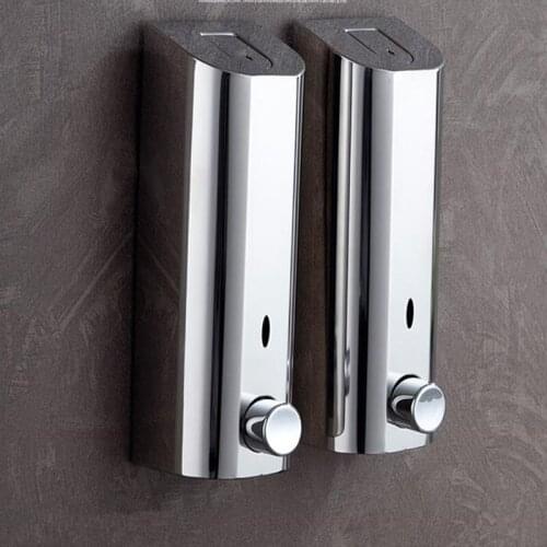 304 SS MaterialSoap Dispenser Shower Liquid Shampoo single 500ml Wall Mounted Bathroom Shower Soap Dispenser hotel products