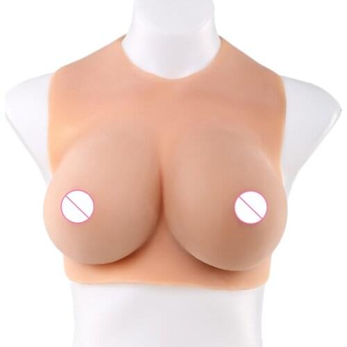 E Cup Fullbody Silicone Breast Boob Form Transgender New Suit Tight Crossdresser Halfbody Suit Liquid Silicone Breast Intimate
