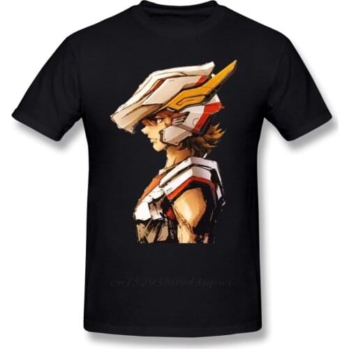 Saint Seya T Shirt Knights Of The Zodiac Saint Seya T-Shirt 100% Cotton Streetwear Tee Shirt Men Short-Sleeve Printed Tshirt