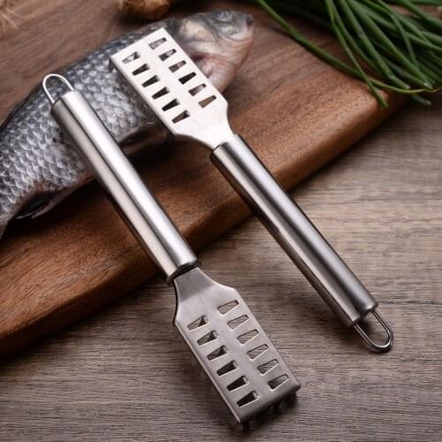 Kitchen Cleaning Fish Scale Stainless Steel Fishing Scale Scraping Graters Kitchen Tool Seafood Tools Kitchen Gadgets
