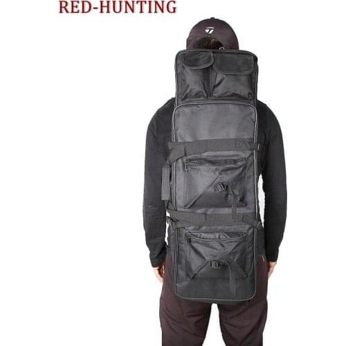 100cm Nylon Rifle Gun Bag Tactical Carbine Soft Bag Airsoft Holster Dual Rifle Carrying Case Backpack Portable Long Guns Bags