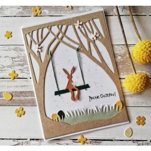 New Sitting bunny rabbit metal Cutting Dies Stencils DIY Scrapbooking Paper/photo Cards Embossing Dies