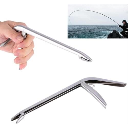 Durable Polishing Stainless Steel Fishing Scissors Fish Hook Bait Pliers Line Cutter Bait Remover Fishing Locking Forceps Tackle