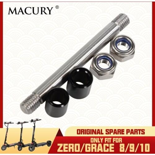 Axle Connecting Front Wheel and Front Forks Only Fit for Zero 8 9 10 Grace 8 9 10 Electric Scooter Axis Shaft