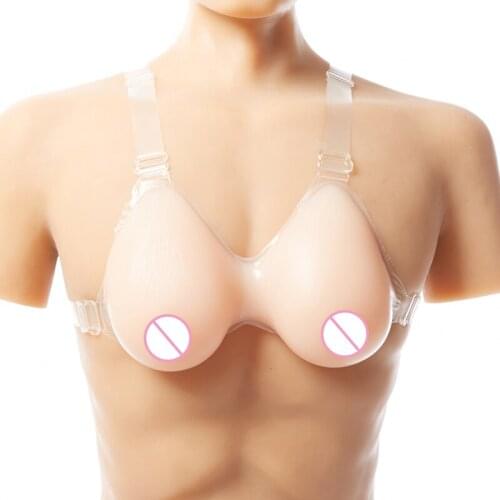 Realistic Silicone Breast Forms Artificial Fake Boobs Crossdresser Shemale Transgender Small Chest Women Prosthesis 800g C cup