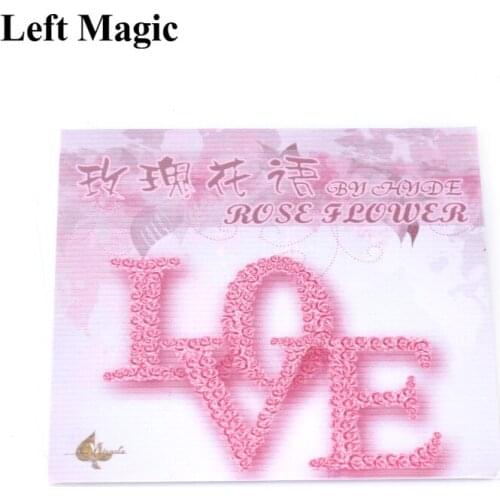 Rose The Card - Magic Tricks For Lover Accessories Comedy Card Magic Close-Up Stage Mind Magic Toys Classic Mentalism