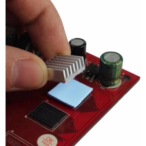 100 x100 x1mm Blue Silicone GPU CPU Heatsink Cooling Conductive Silicone Pad Cut & Uncut Thermal Pad Mat Silicone Pad