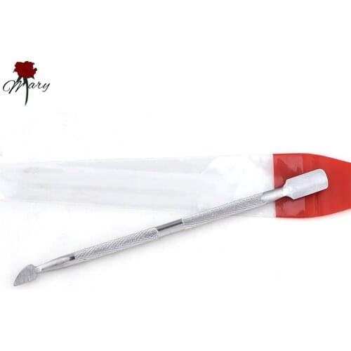 Rosemary Double Head Stainless Steel Cuticle Nail Pusher Scraper Remover Manicure Nail Care Pedicure Dead Skin Removal