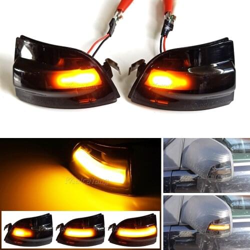 2pcs LED Dynamic Turn Signal Light For FORD Focus 2 MK2 2004-2008 C-MAX Car Rear View Mirror LED Sequential Indicator Blinker