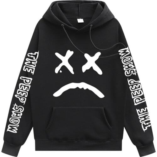 New Brand Men Long sleeve Hoodie Letter lil.peep Printed Hoodies Sweatshirts Mens Fleece Fashion Hip Hop Hoody Mens Sweatshirt