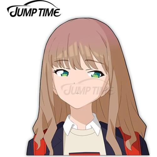 JumpTime 13 x 10.2 cm Minami Die Cut Car Truck Decal Anime Waterproof Bumper Window Occlusion Scratch Stickers for Vehicle Truck