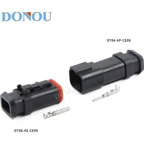 1set DT06-2S-E008 Dechi connector pump harness sheath DT04-2P-E008 waterproof injector plug