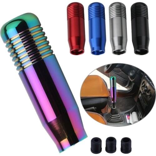 5 Colors Universal Aluminum Alloy Car Manual Transmission Gear Stick Shift Knob Shifter Lever Black/ Blue/ Silver/ Red/ Colorful