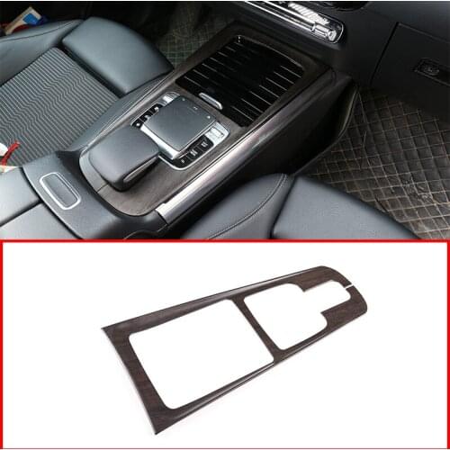 Car Interior Accessories For Mercedes Benz B GLB Class W247 X247 2019-20 ABS Oak wood grain Center Console Protection Frame Trim