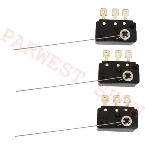 20pcs/lot Black Coin switch for Mechanism coin acceptor 3 terminal Long level microswitch arcade coin selector parts