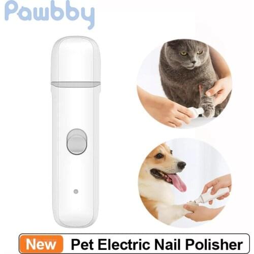 Pawbby Pet Electric Nail Polisher Dog Cat Nail Clippers Nail Grinder Nail Trimmer Pet Scissors Nail Care Low Noise Safety Cutter