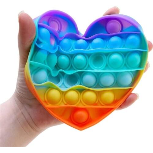 Pop Reliver Stress Toys Rainbow Push Bubble Antistress Toys Adult Children Sensory Toy Relieve Bubble Relief And Antisqueeze