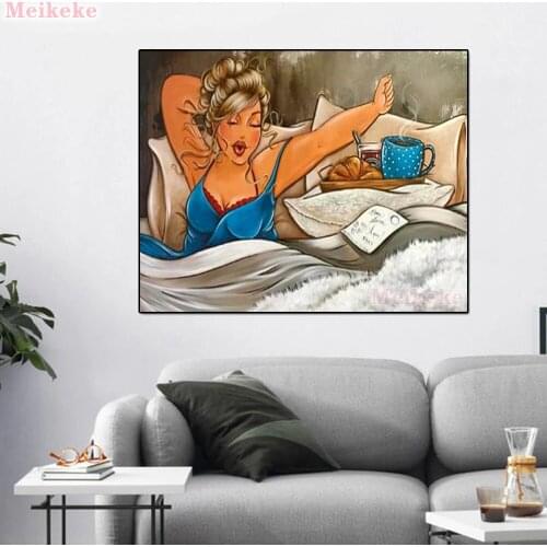 Full SquareRound Drill 5D DIY Diamond Painting Sexy woman Embroidery Cross Stitch Mosaic Home Decor Gift