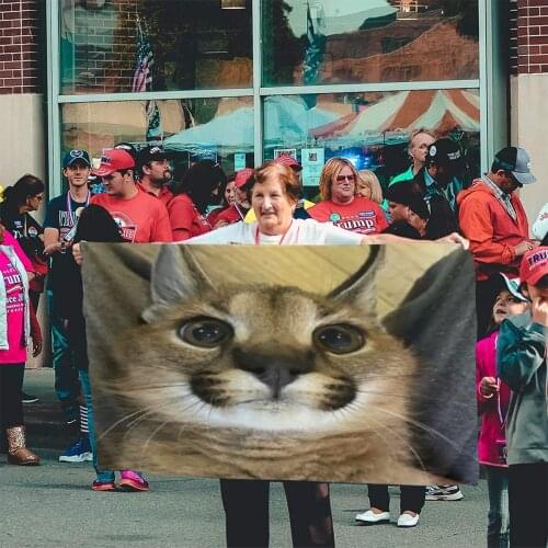 Floppa Cute 549 Flag Banner Home Outdoor Gift Party Serbia Flag Valencia Flag Bisexual