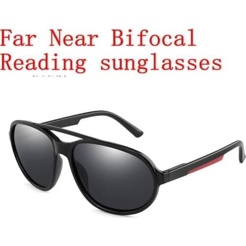 Mens Driving Bifocal Reading Glasses Sports Goggles Women Square Progressive Multifocal Sunglasses UV400 NX
