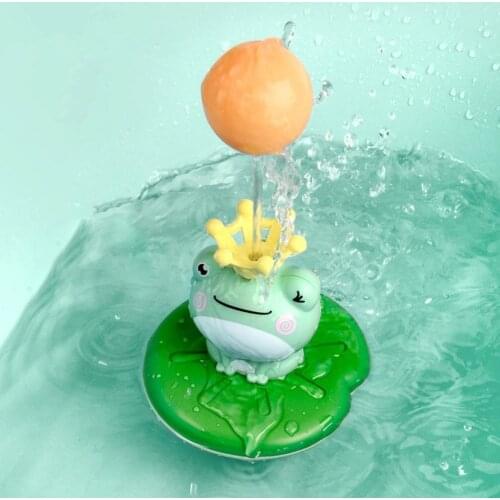 New Baby Bath Toys Electric Spray Water Floating Rotation Frog Sprinkler Shower Game For Children Kid Gifts Swimming Bathroom
