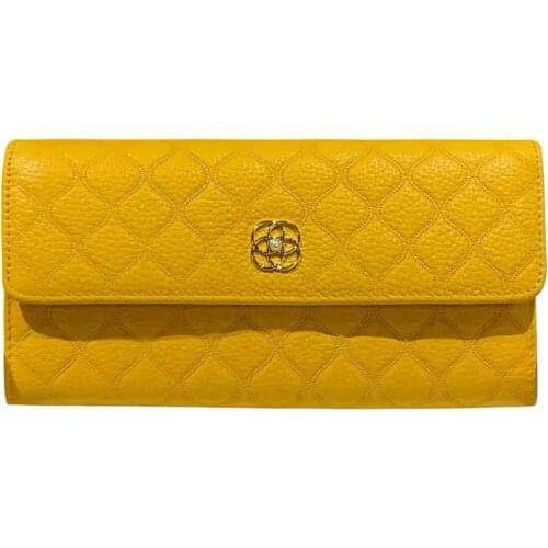 New wallet womens long leather fashion wallet