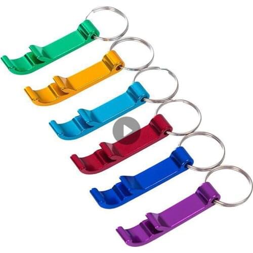 Bottle Opener Portable Beer Bottle Opener Keychain Mini Pocket Aluminum Alloy Beverage Beer Bottle Opener Home Kitchen Bar Tools