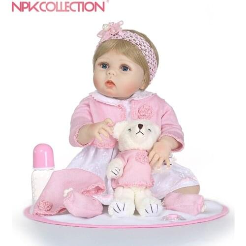 Full body silicone Vinyl Boneca BeBes Reborn Doll For Girls toys for children Soft Silicone Reborn Dolls Baby Realistic Doll